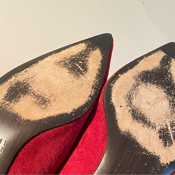 Stuart Weitzman Eva 33mm Suede Pump Wine Red 8.5 - Picture 9 of 11